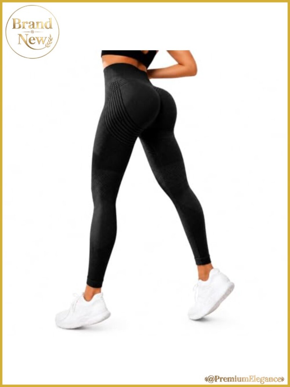 High Waist Seamless Compression Leggings Scrunch Butt Lift Tummy Control